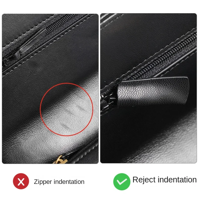 Tasche Zubehör cf Schwarz gold Schafs tasche Reiß verschluss Anti-Einkerbung Ledertasche 19woc Glücks tasche Schutzhülle Zubehör