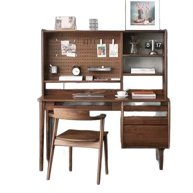 Customizable Customizable Simple Computer Desk Black Walnut Study Table Nordic Home Writing Desk