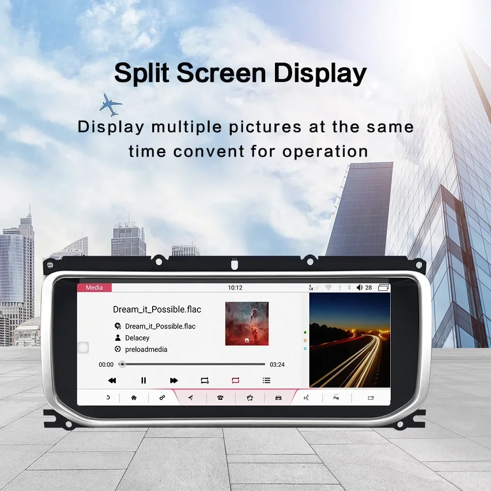 10.25 Inch car radio Android 13 8-core Car Auto Electronics For Landrover range rover Evoque 2012-2016 Car dvd Video Player