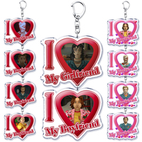 Customized I Love My Girlfriend Boyfriend Keychain Mouthwashing Game Jimmy Curly Anya Daisuke Sallyface Swansea Keyring Gifts