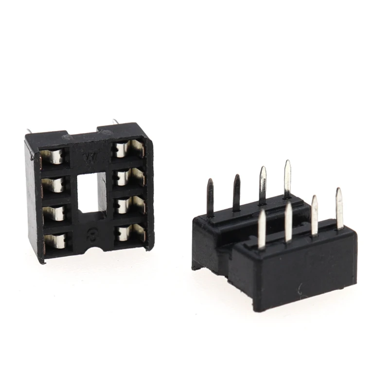 10PCS 20PCS 2.54MM 8 Pin DIP-8 8DIP 8 DIP IC Sockets Adapter Solder Type 10PCS 20PCS 2.54MM 8 Pin DIP-8 8DIP 8 DIP IC Sockets Ad