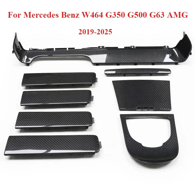 For Mercedes Benz new G-Class W464 G350 G500 G63 AMG modified carbon fiber interior center console kit replacement style 2019+