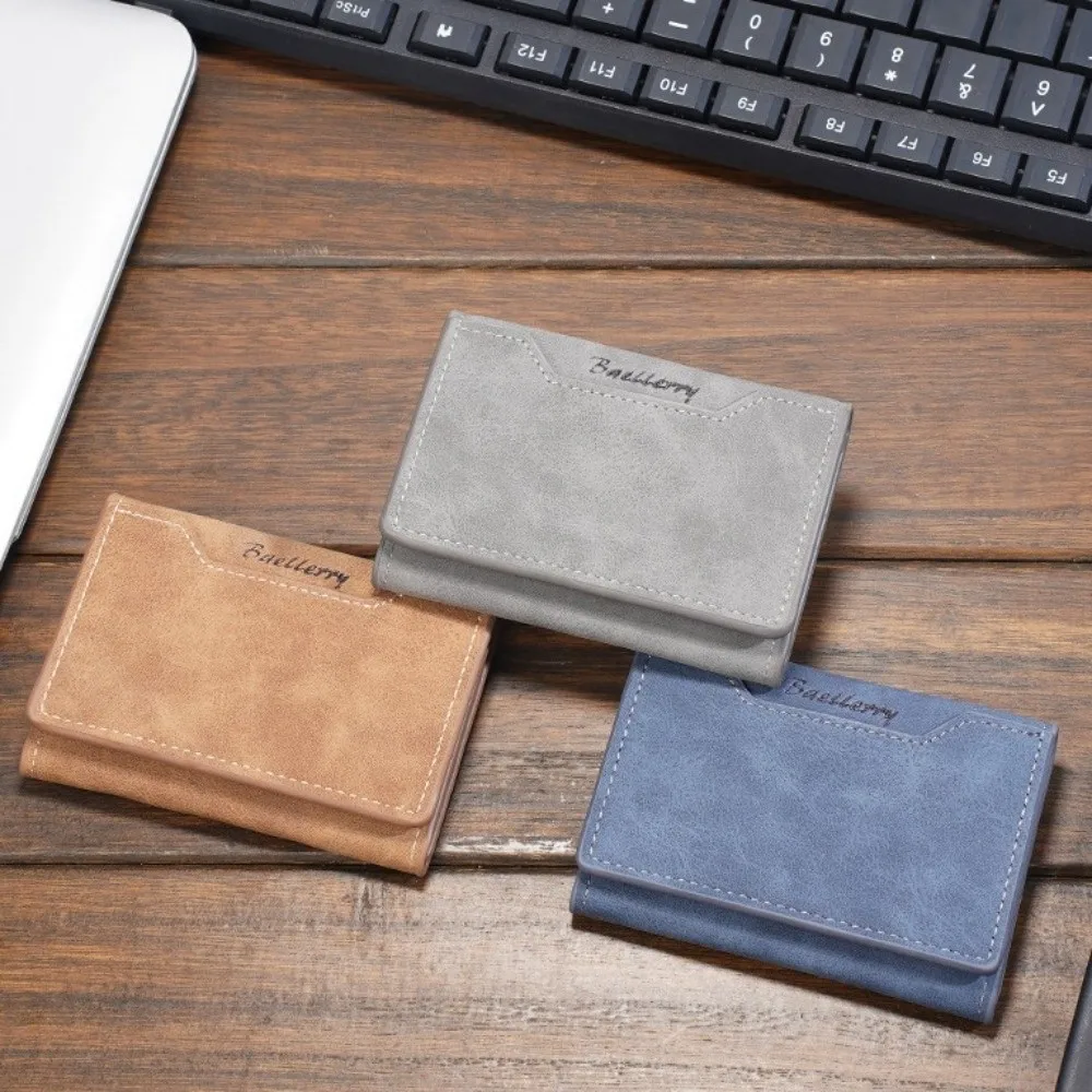 Multifunctional Mini Men Coin Purse Thin Card Holder Men Wallet Square Korean Style Small Storage Bag Male