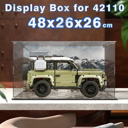 Acrylic display box for  42110 display case for Land Rover building  block dustproof clear model car storage box 48x26x26cm