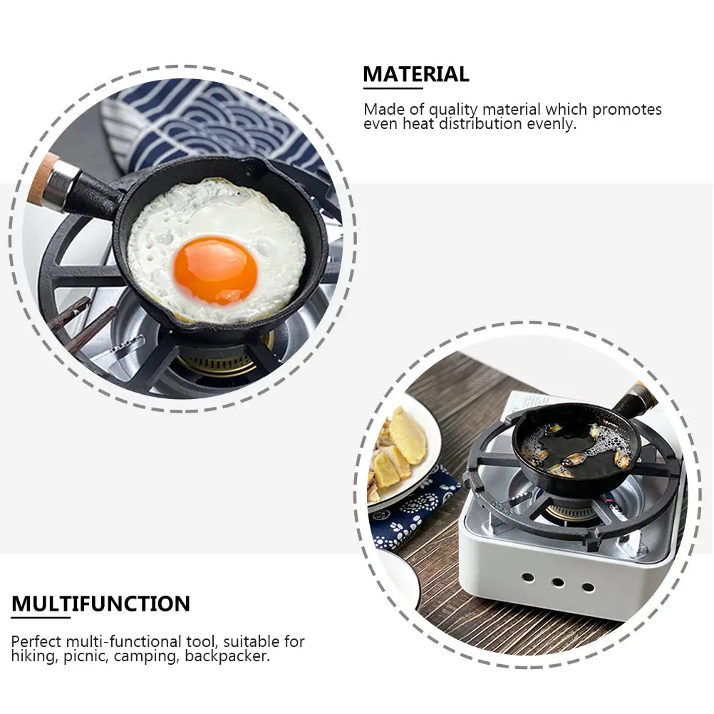 

Hot Oil Pan Cooking Kitchen Non Stick Iron Cookware Utensil Mini Frying Cast Pancake