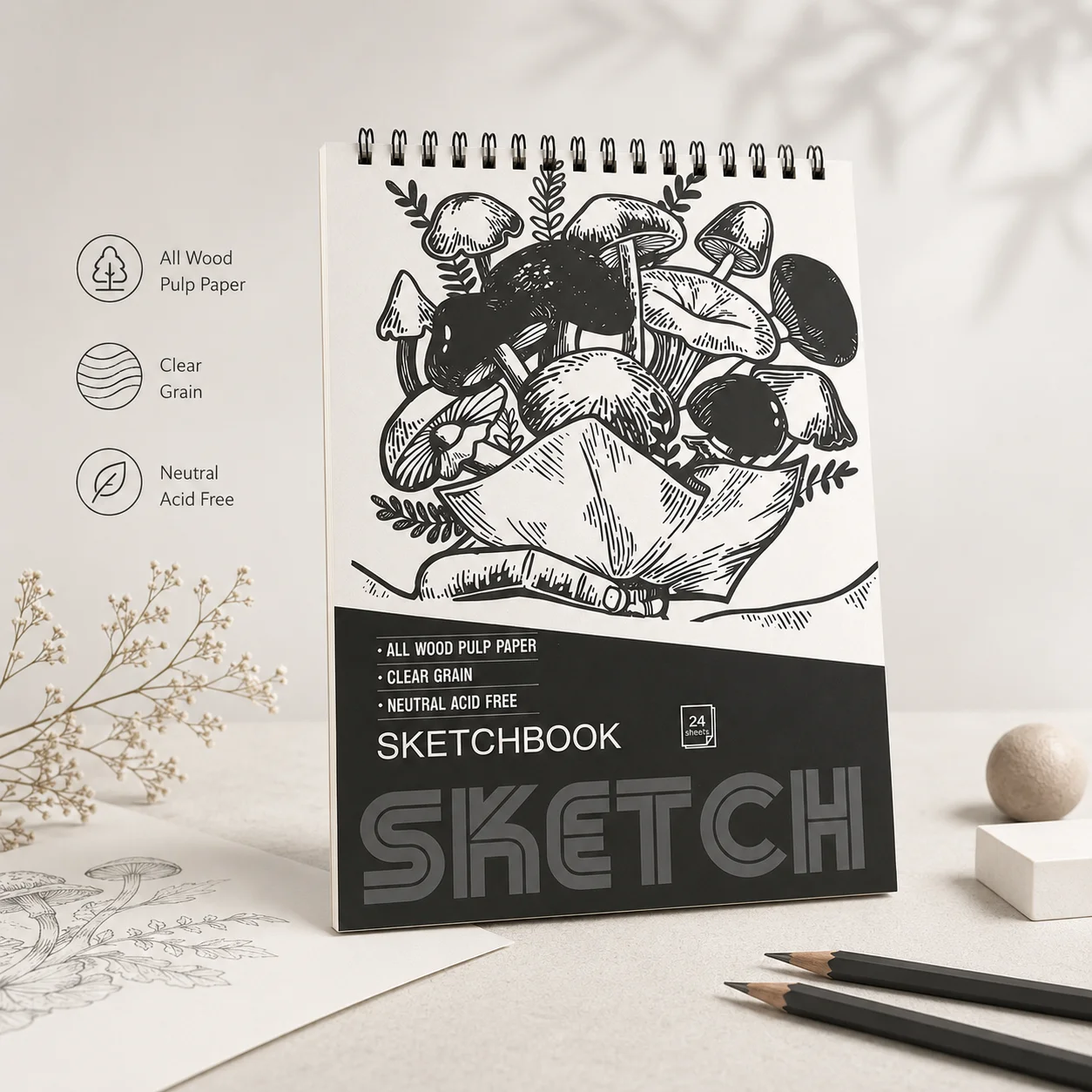 Unique Gift for Art Enthusiasts - Van Gogh Themed Sketchbook with Elegant Design - Great for Birthdays, Holidays & Special Occasions
