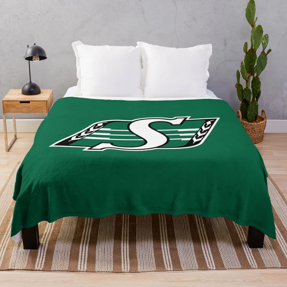 Fan Roughriders Saskatchewan merch Throw Blanket blankets for winter Dorm Room Essentials Vintage Blanket Weighted Blanket