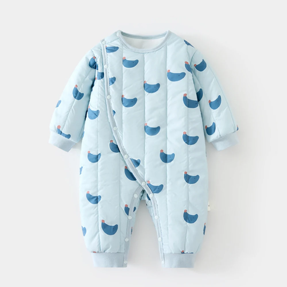 Baby Winter Clothes Girl Boy Rompers Quilted Thicken Warm Infant Outerwear Clothing Christmas Unisex Baby Jumpsuits New Arrival
