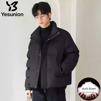 YESUNION Graphene Self-heating Down Jacket Men Brand New Classic Outdoor High Tech Outwear Duck Down Parka Feather Jacket