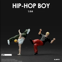 Kicarmod Limited Edition 1/64 Scale Hip-hop Boy Exquisite Figure for Fans in Scale Diecast Model Car