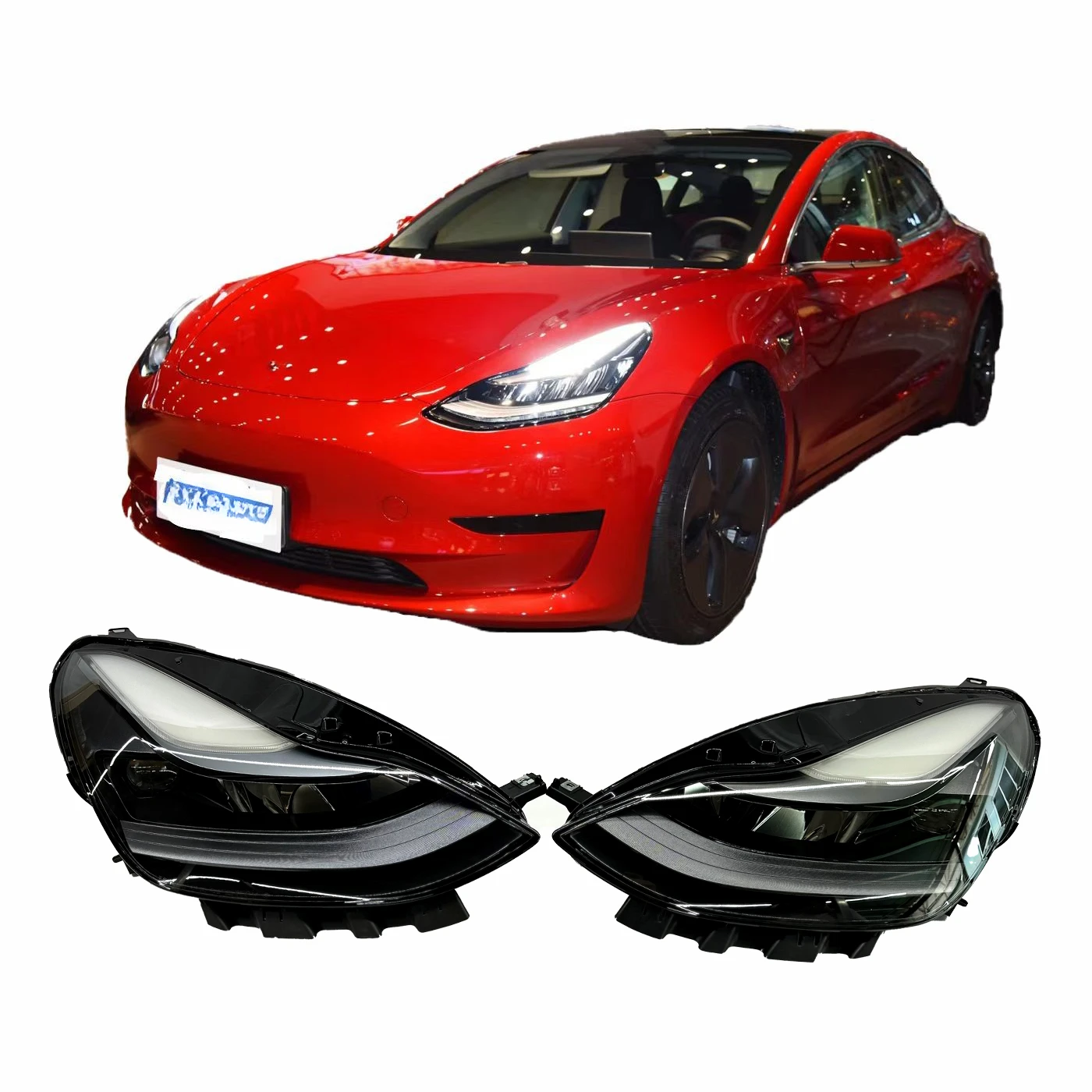 

Новое поступление фар L/R 1077372-00-K 1077371-00-K для Tesla Model 3 5YJ3 2017-2020