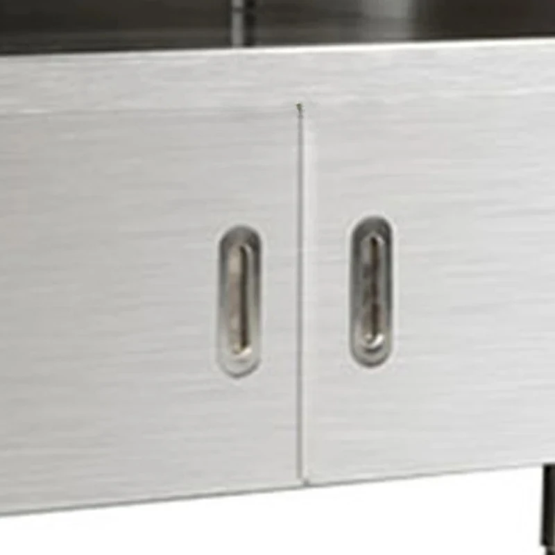1.2m Commercial Center Island Stainless Steel Workstation Cake Room Burger Shop Table Storage With Cup Divider