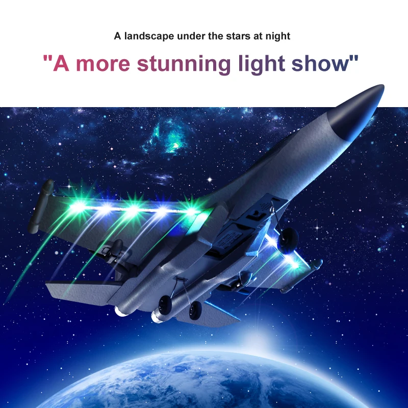 G1 RC Drone Glider Hand Throwing Plane - 3 Channel Electric Foam Aircraft for Beginner Professional Outdoor Remote Control Toy