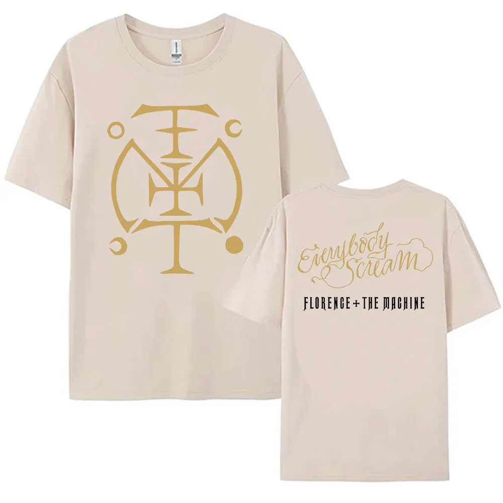 Sigil T Shirt FLORENCE +THE MACHINE Tees Cotton Short Sleeve Loose Female T-shirt Streetwear Graphic Printing Clothing Women Top