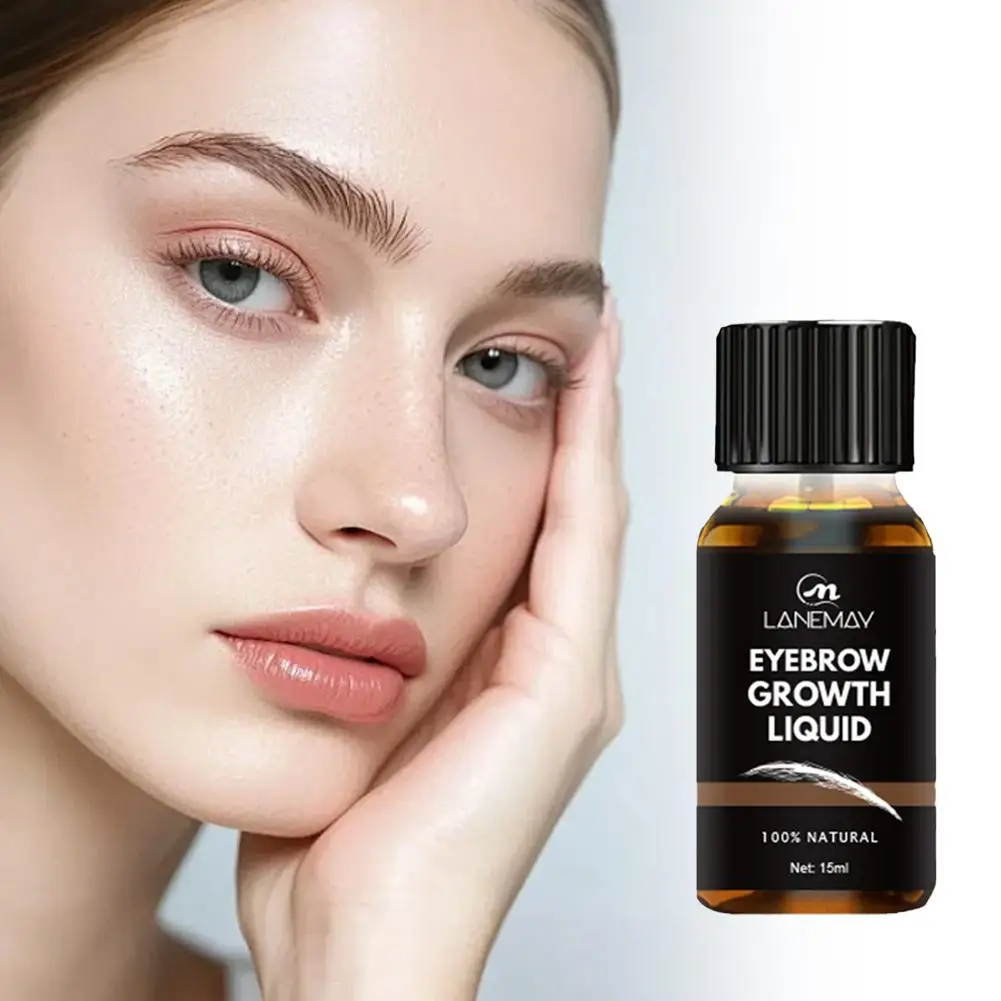 Herbal Eyebrow Growth Serum 15ml With Polygonum Multiflorum Extract Repair Sparse Patchy Brows Eyebrow & Eyelash Growth Oil