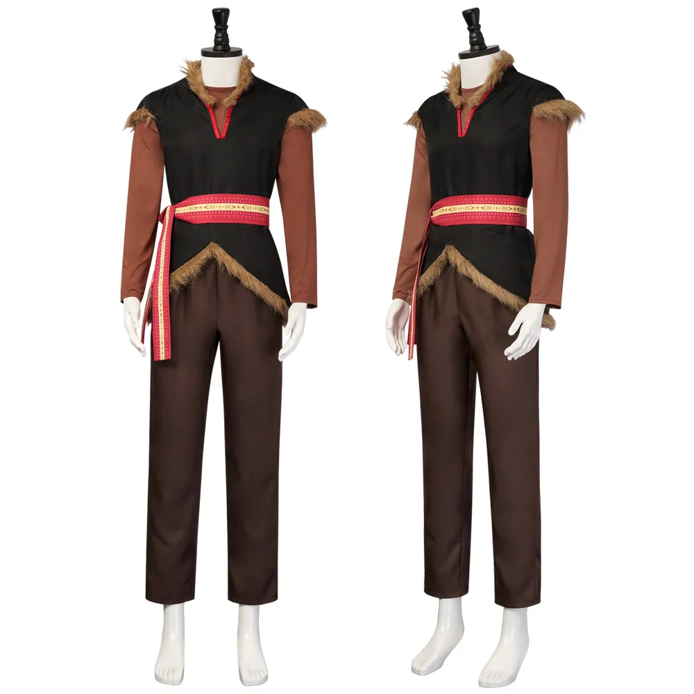 

Anime Frozen Kristoff Cosplay Costumes Comic Con Snow Queen Kristoff Cos Suits For Men Women Halloween Role Outfits Party