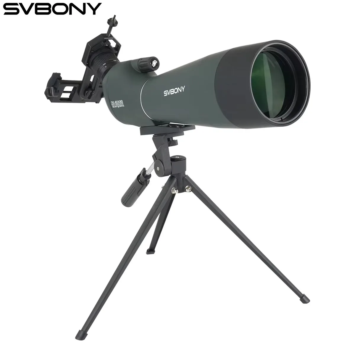 Telescópio Monocular SVBONY SV28 com Zoom Potente FMC BAK4 à Prova d'Água para Observação de Aves e Tiro ao Alvo