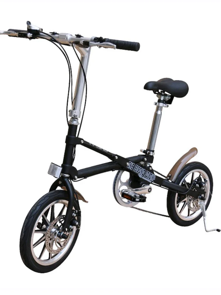 14-inch Bicycle Single-speed One-second Folding Ultra-light Pedal Disc Brake Adult Folding Bicycle