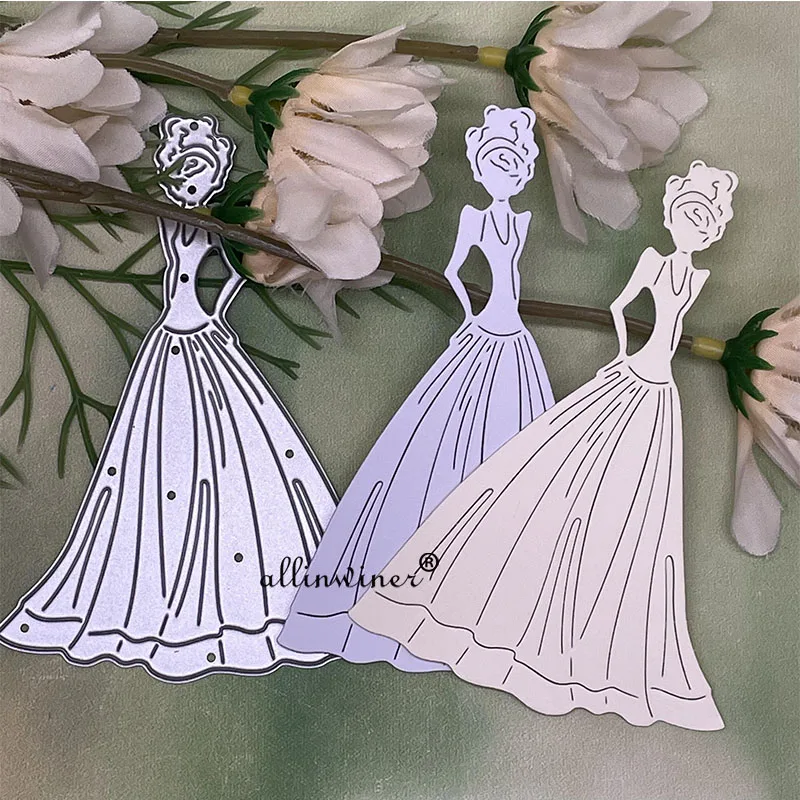 Beautiful bride Metal Cutting Dies Stencils For DIY Scrapbooking Decorative Embossing Handcraft Die Cutting Template