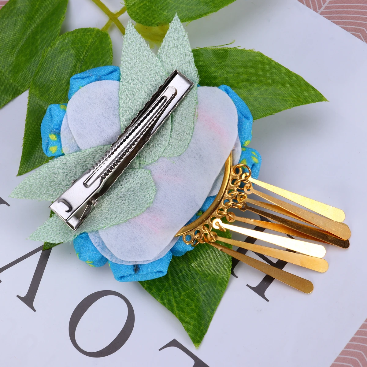

Japanese Style Flower Hair Clips for Kimono Hanfu Women Tassel Hairpins Sweet Elegant Real Look Photography Travel Party Wedding