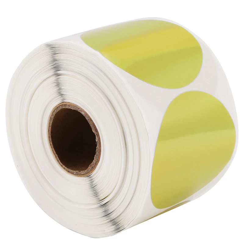 Top-500 Pcs Gold Laser Stickers Label Printer Stickers Portable Printer Thermal Label Waterproof Stickers