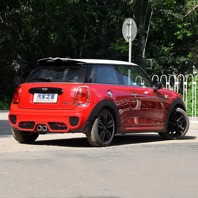 Real Carbon Car Rear Door Trunk Decoration Strip Cover Glossy Black Case Sticker Protector Decor For Mini Cooper F55 F56 F57