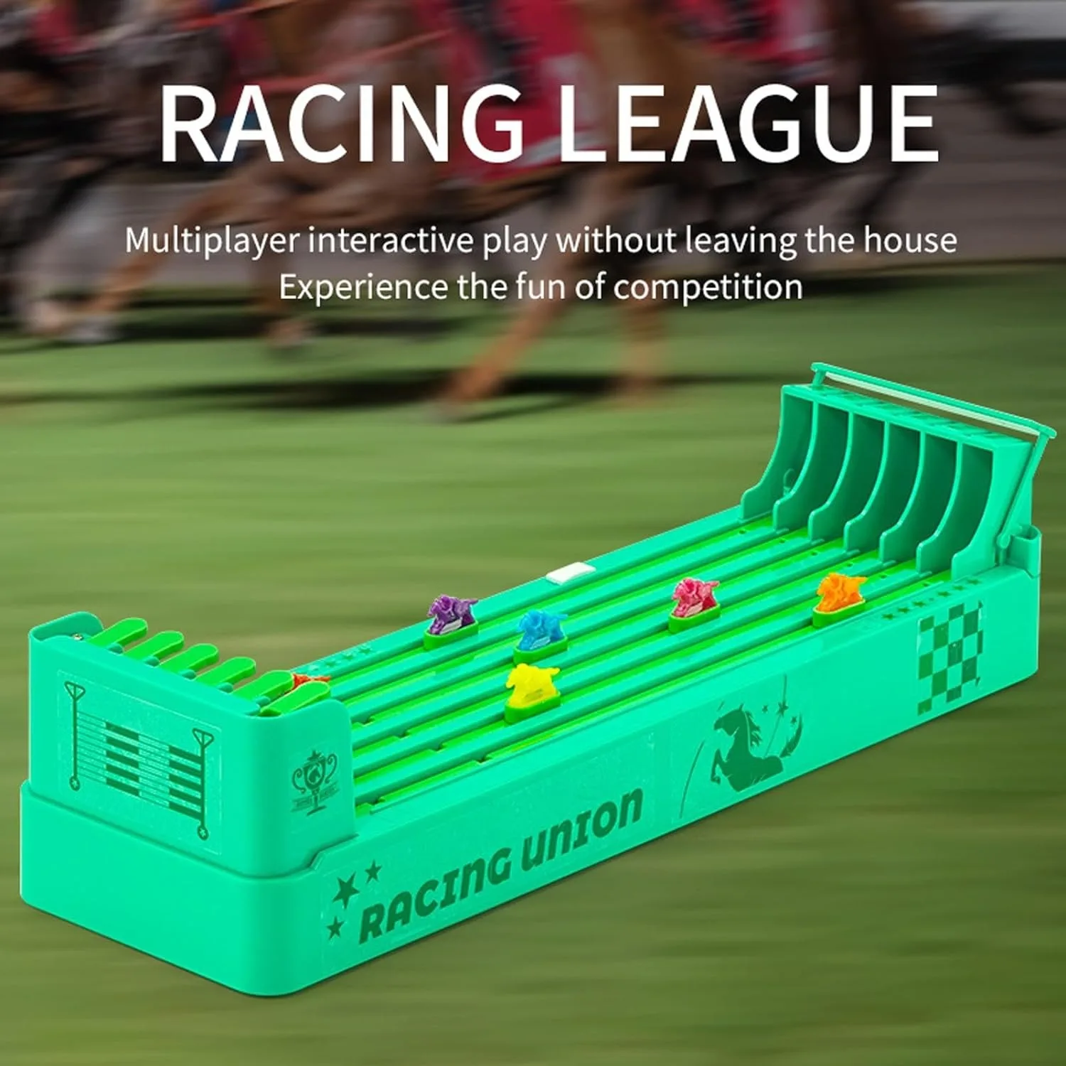 

Desktop Horse Racing Game with 6 Horse Activities Hand Eye Coordination for Family Game Adults and Kids Gift Friends Interaction