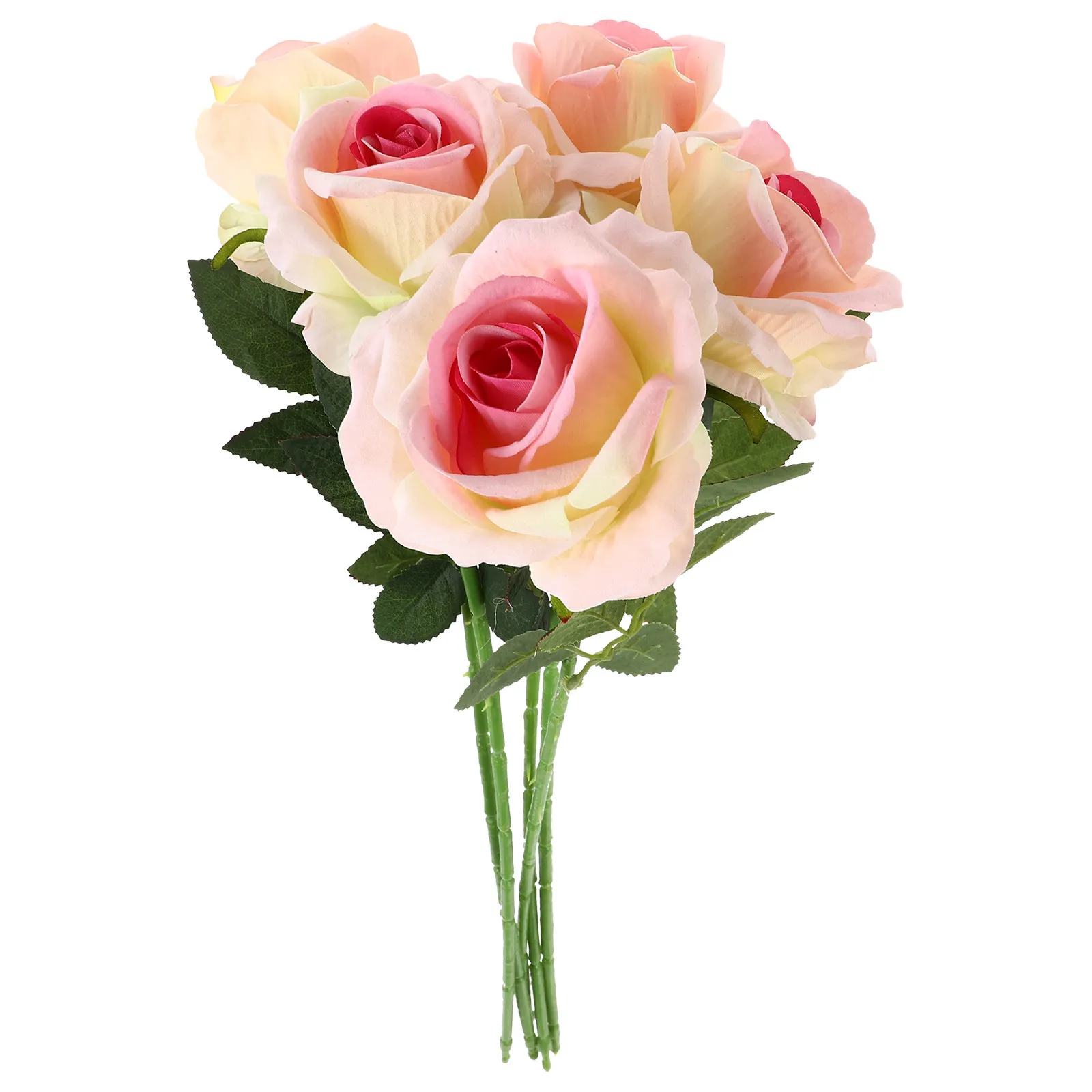 

5Pcs Artificial Rose Flowers Premium Simulation Realistic for Wedding Party Home Decor Elegant Table Setting Decorative Fake