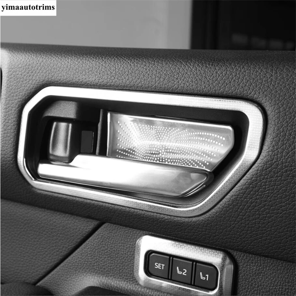 Car Inner Door Handle Bowl Frame Cover Trim Stainless Steel Accessories For Toyota Land Cruiser LC70 LC250 LC300 2023 2024 2025 - Image 4