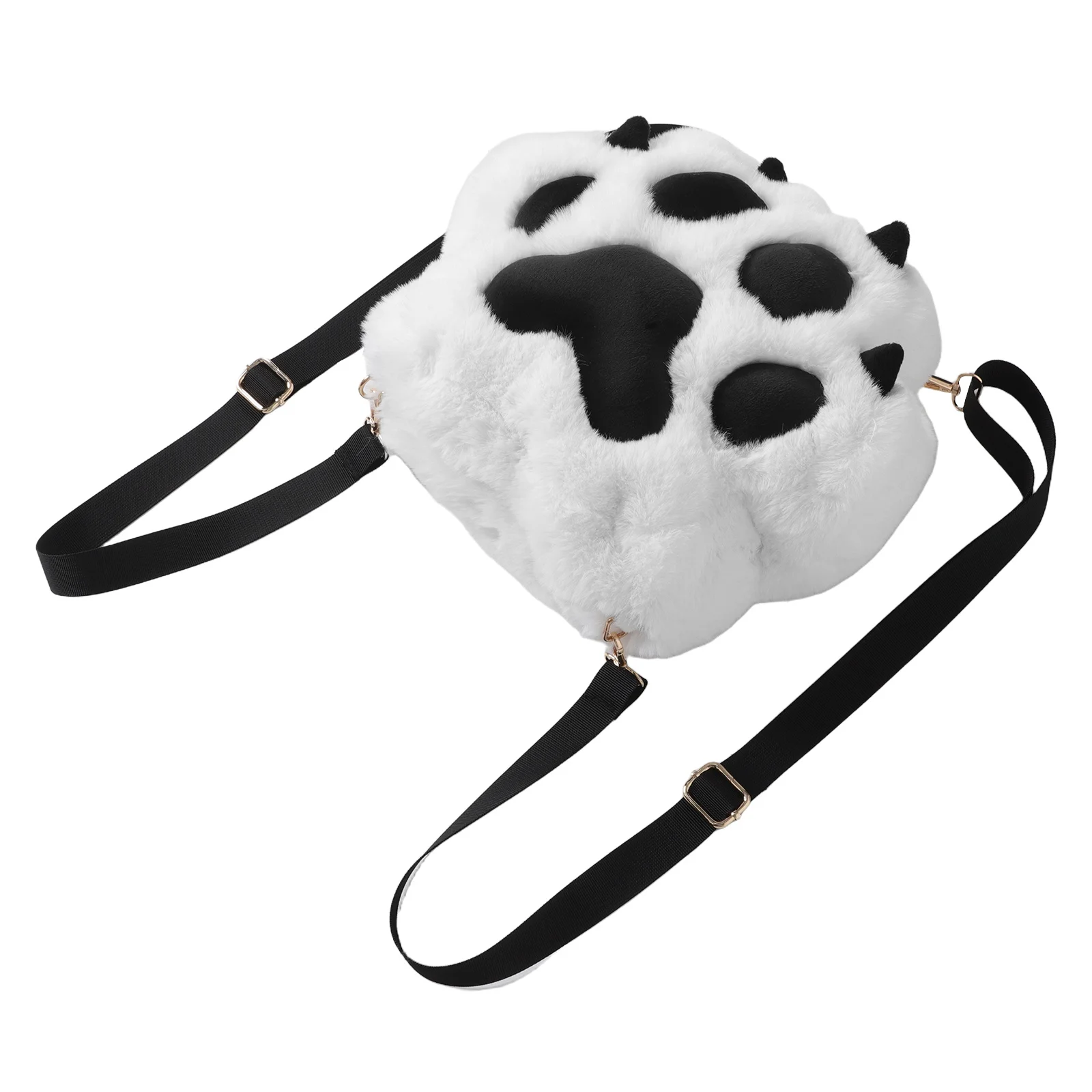 

Kitten Paw Backpack for Girls Cute Cat Design Soft Touch Fabric Spacious Enough for Makeup Books Comfortable to Carry Daily Use