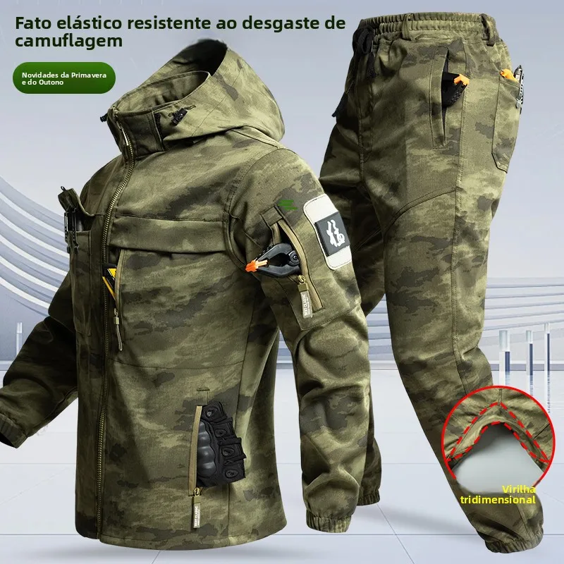 vetements-de-travail-d'exterieur-pour-hommes-camouflage-resistants-a-l'usure-printemps-automne-manches-longues-pantalon-long-a-capuche-fermeture-eclair-uniforme-de-travail