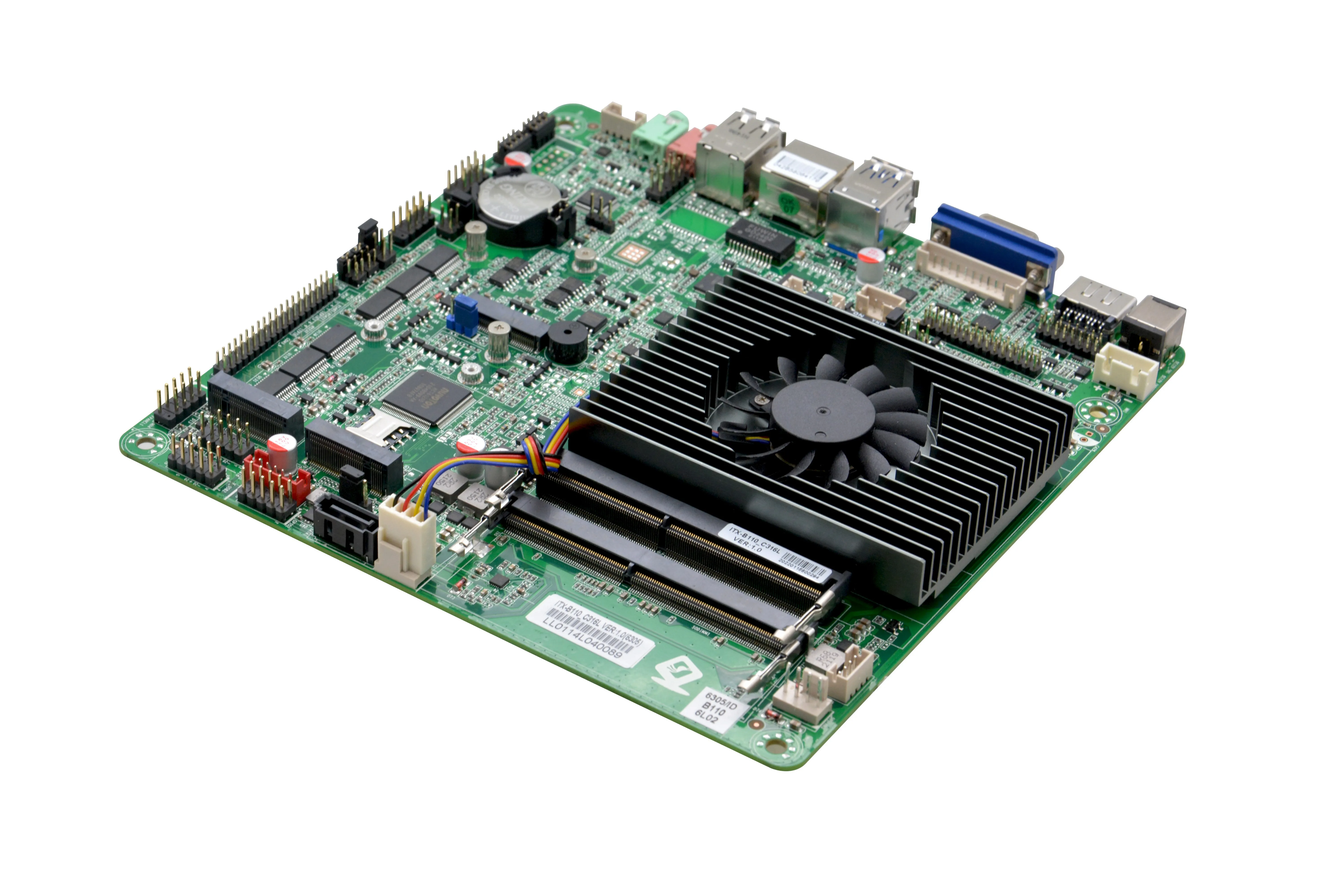 Imagem -02 - Mini Motherboard Itx Industrial Intel Core I51135g7 2x1000m Lan Vga x Ddr4 Sataii com 11o Processador