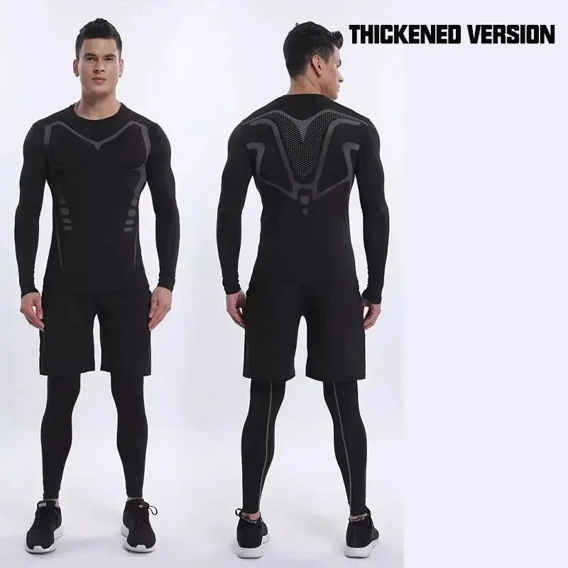 طراز الخيال العلمي بأكمام طويلة من الصوف، مناسب للرياضة واللياقة البدنية والتزلج والحماية من الشمس #2