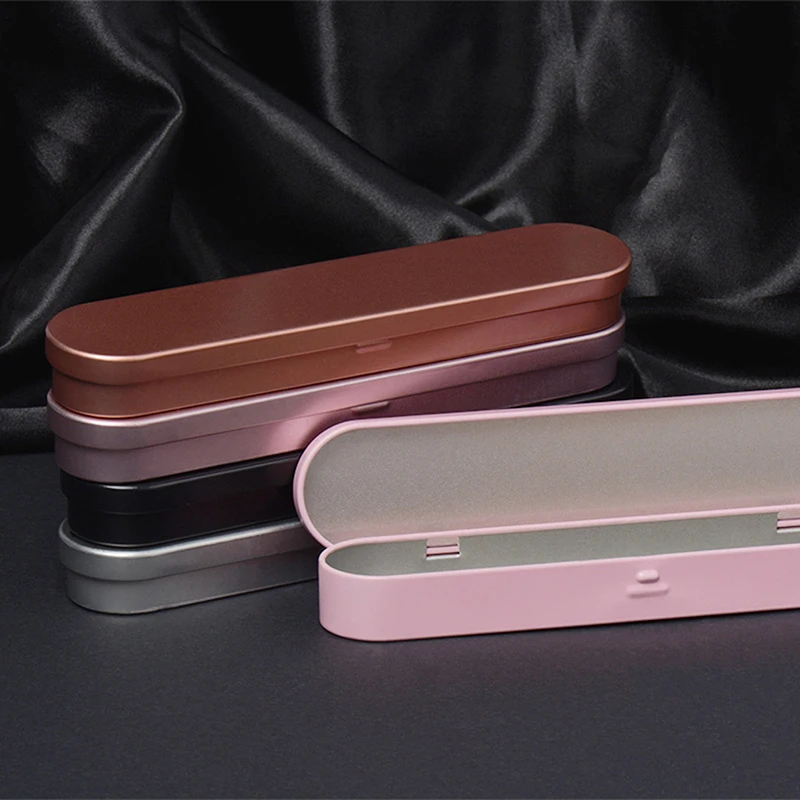 Fountain Pen Box Metal Pencil Case School Stationery Box for Kids Student Pen Case Flip Tin Box