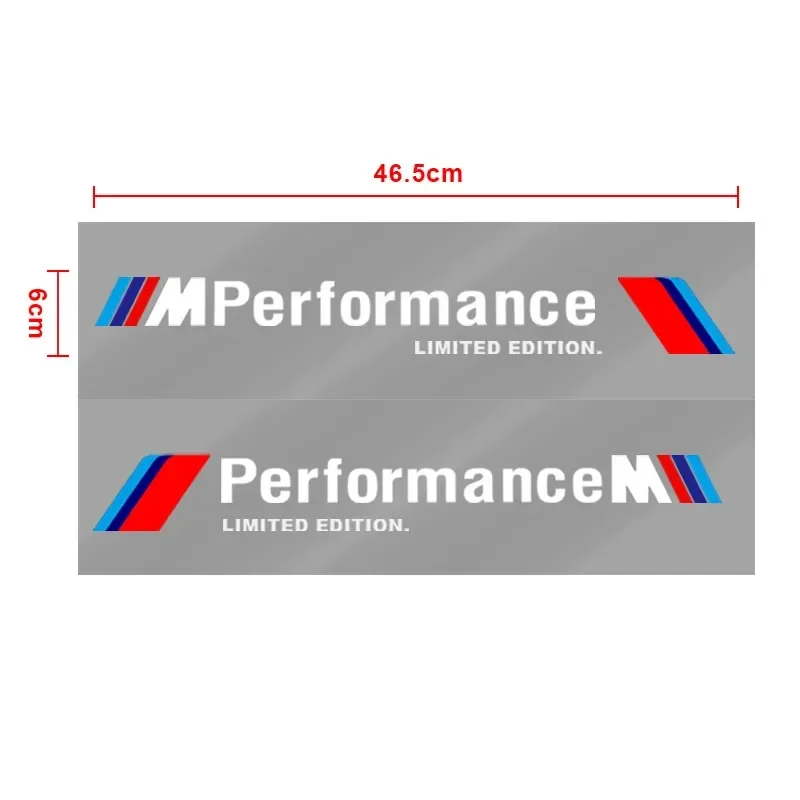 2pcs New Car 3D Stickers Auto Side Body Sports Sticker Decals For BMW F10 F07 E90 E60 F30 E89 E85 E92 X3 X4 X5 X6 1 3 5 7 Series