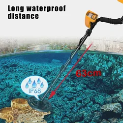 MD6250 Professional Metal Detector High Performance Underground Metal Detector Hunter Underwater Detect Jewelry Coins All Metal