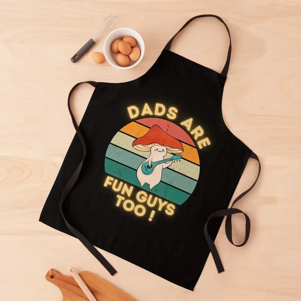 

Dads Are Fun Guys Too - Father's Day - Dad jokes - Puns Apron Men's Kitchen Christmas gift Chef Uniform For Men Apron