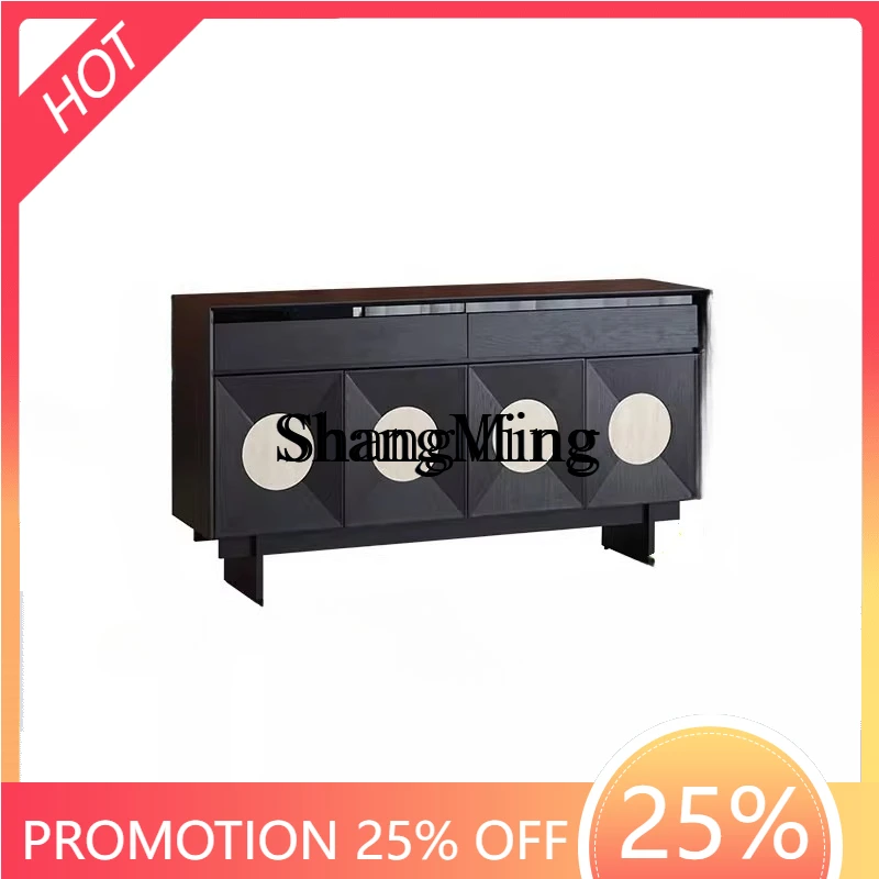 

FG good-looking cabinet light luxury high-end feeling integrated against the wall low cabinet living room storage locker