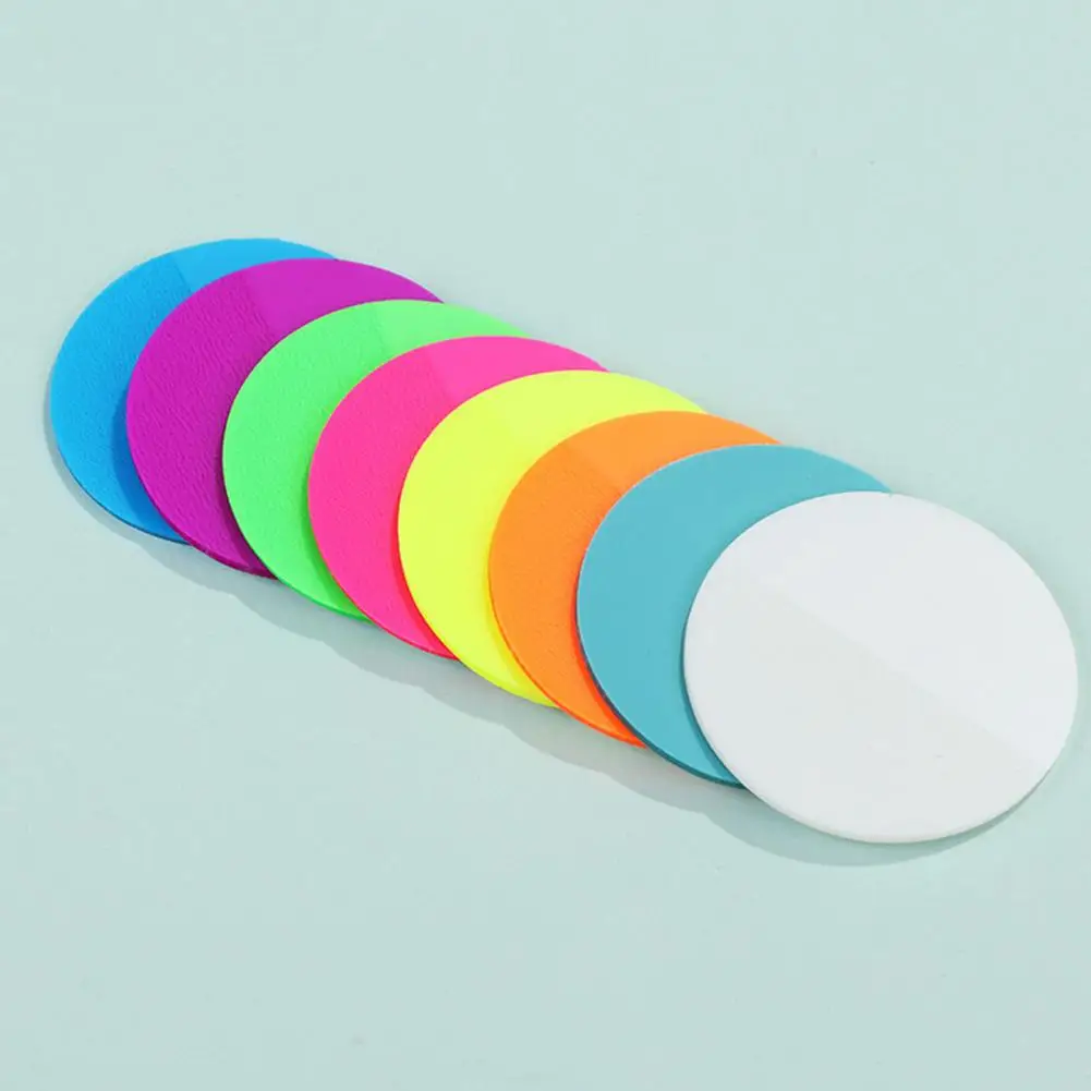 Writable Sticky Notes Waterproof Translucent Sticky Note Pads Smooth Writing Round Design for Office School Supplies Strong