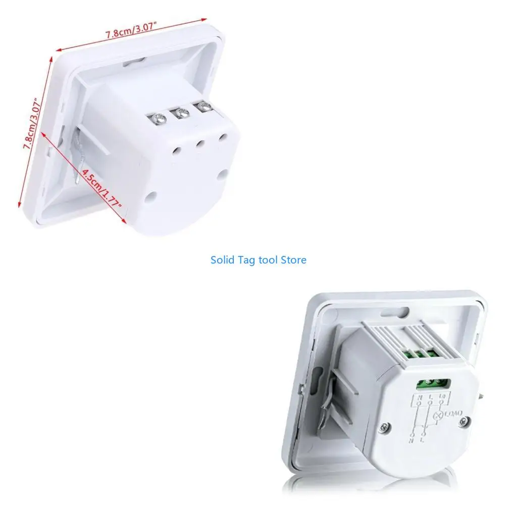 

4XFD 220-240 В светодиодный датчик движения ручной волновой диммер PIR инфракрасный датчик движения настенный светодиодный