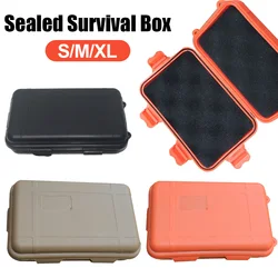 Outdoor Sealed Survival Box Waterproof Survival Container Camping Emergency Storage Box Hiking Boating Supplies Fishing Tools