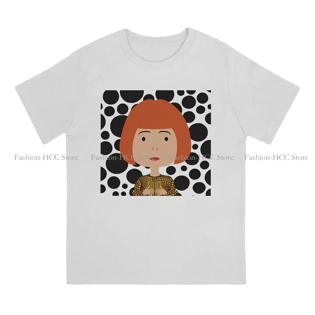 Cute Halloween O Neck TShirt Yayoi Kusama Fabric Classic T Shirt Man's Clothes Fashion