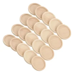 10pcs 4cm DIY Jewelry Accessories, Wood Bezel Blanks Setting Round Craft Base Pendant Tray for DIY Crafting Jewelry Making