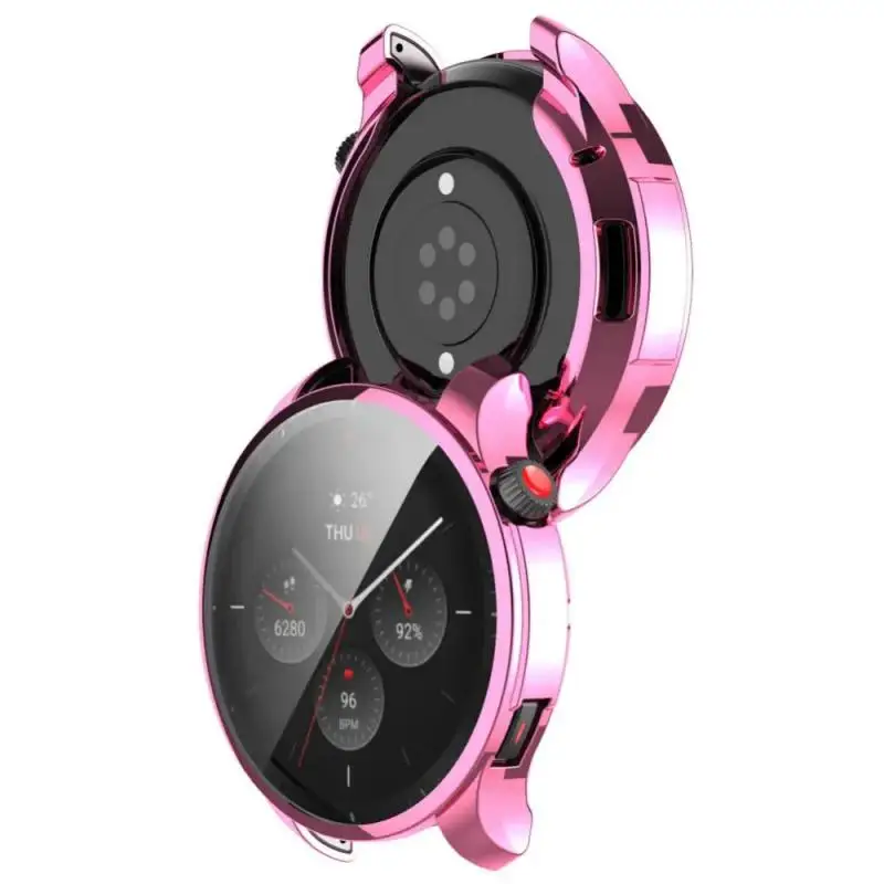 TPU ป้องกันกรณีสําหรับ Amazfit GTR 4 ครอบคลุมเต็มรูปแบบป้องกันหน้าจอสําหรับ Amazfit GTR4 สมาร์ทนาฬิการอบกันชน SHELL