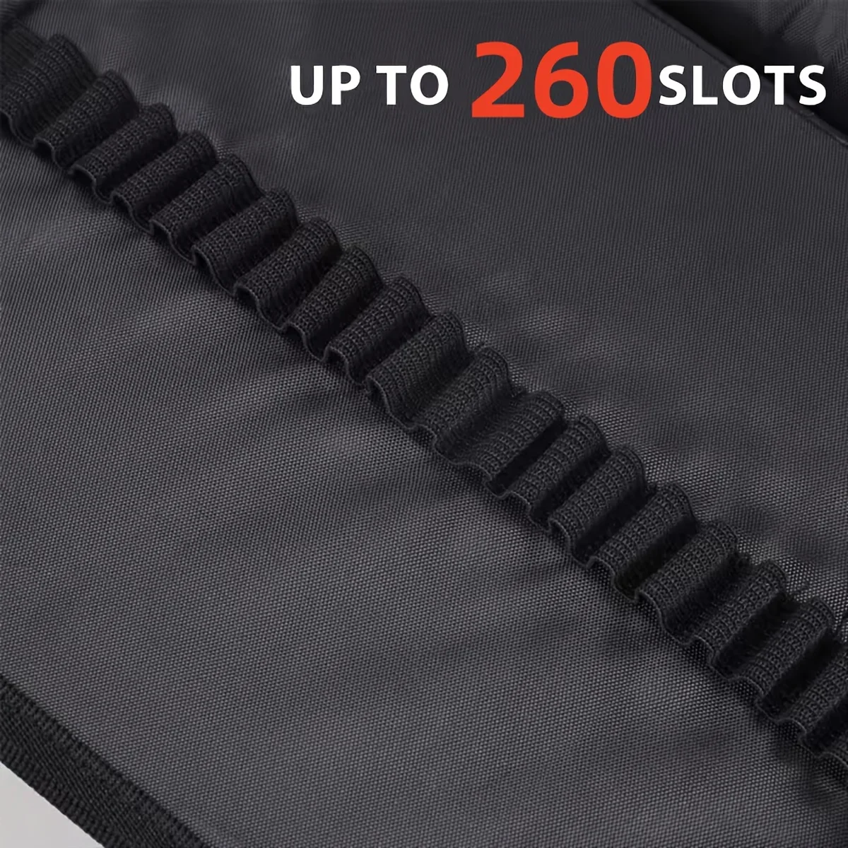 1 pc Large Capacity Pencil Case with 260 Slots, Made of Portable Oxford Fabric, Featuring a Handle And Multiple Layers