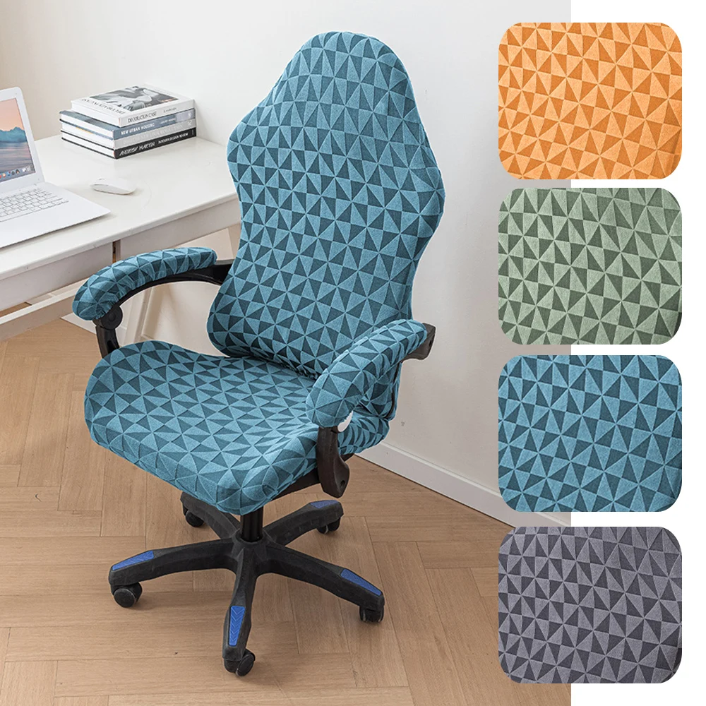 

Gaming Armchair Seat Cover Elastic Office Banquet Chair Cover Anti Dirty Seat Case Stretch Sports Chair Computer Chair Cover