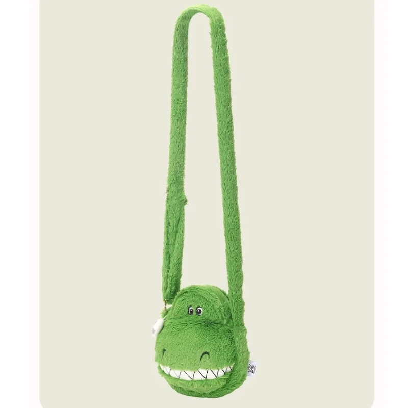 Bolso cruzado de felpa de Disney Pixar Toy Story Rex, bonito bolso de muñeca de ocio de dibujos animados, bolso decorativo de uso diario, regalo para niñas