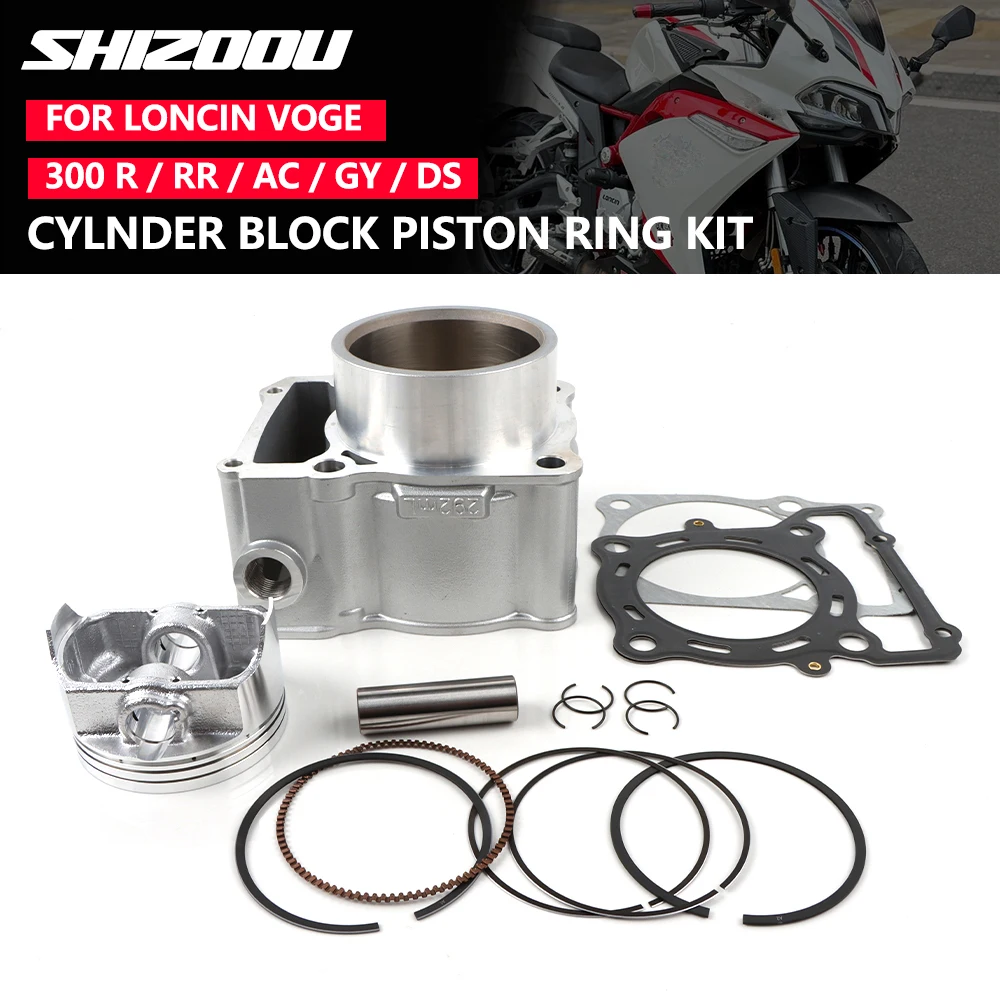 Kit Cilindro e Pistone Motore Moto per Loncin VOGE Valico 300R/RR/AC/GY/DS Rally 300 300AC 300DS LONCIN CR6 LX300-6A