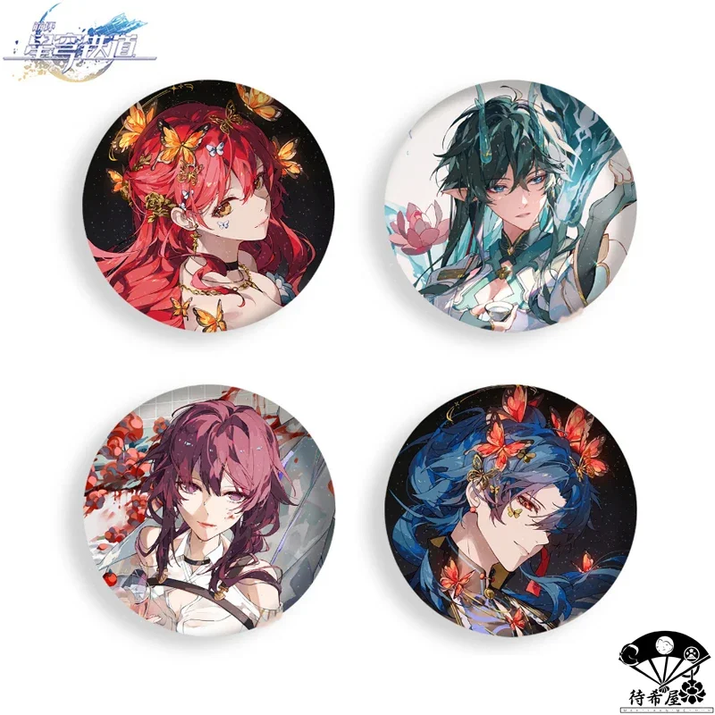 

Anime Honkai: Star Rail Kafka Himeko Blade Imbibitor Lunae Cosplay Emblem Brooch Badge Tinplate Backpack Decoration Pendant Gift