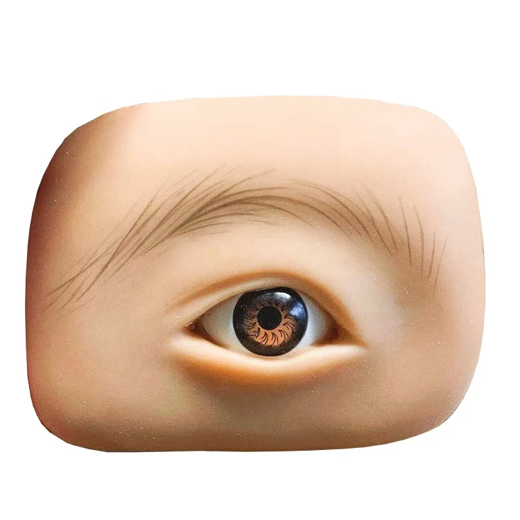 3D Lifelike Silicone Eye Practice Skin Microblading Tattoo Makeup Training Supplies